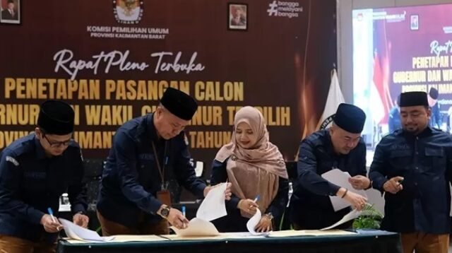 KPU Resmi Tetapkan Gubernur dan Wagub Kalbar Terpilih